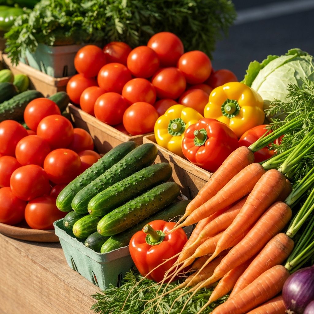 Seasonal organic produce abundance
